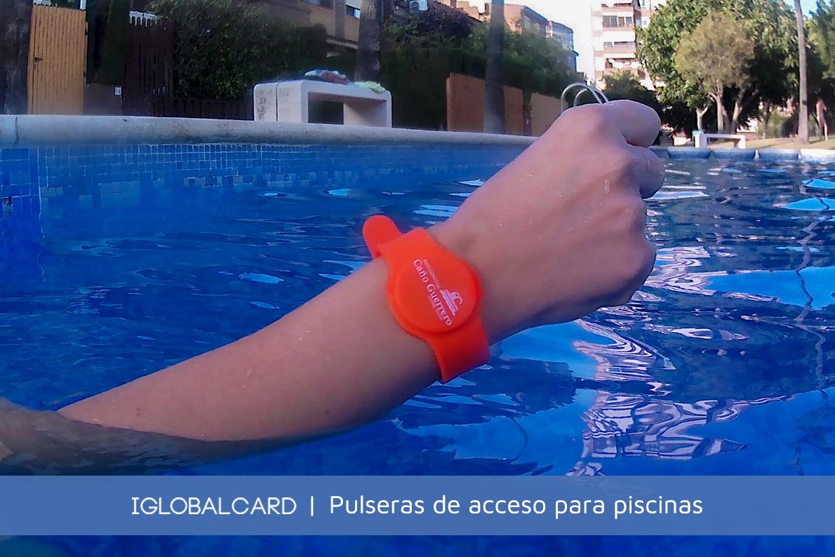 Pulseras de silicona para control de acceso a piscinas