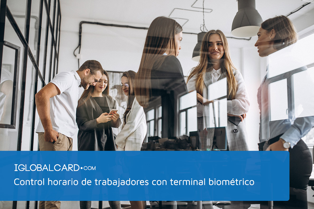 Terminal biométrico para control horario de trabajadores