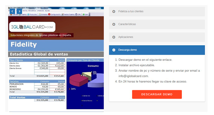 Software de fidelización de clientes para tiendas y negocios.
